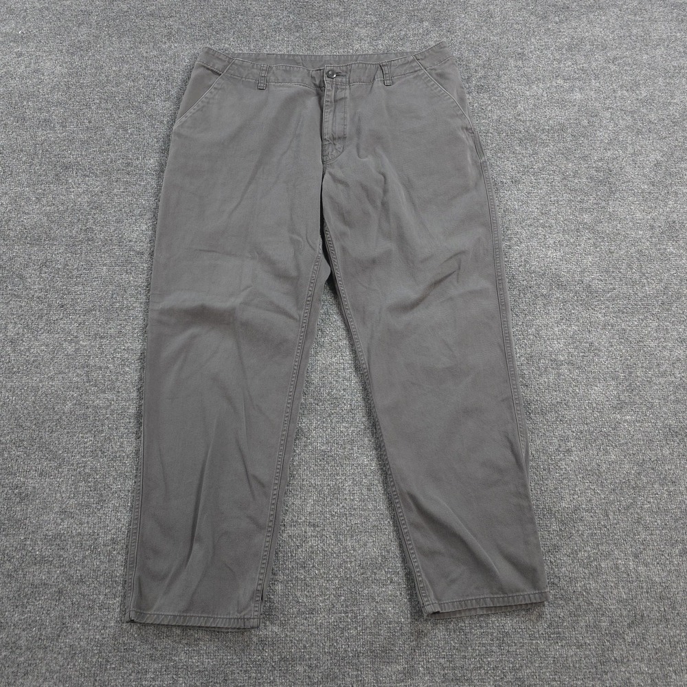 Patagonia Pants Mens 38x30 Gray Four Canyons Twill Organic Canvas Hike Outdoors